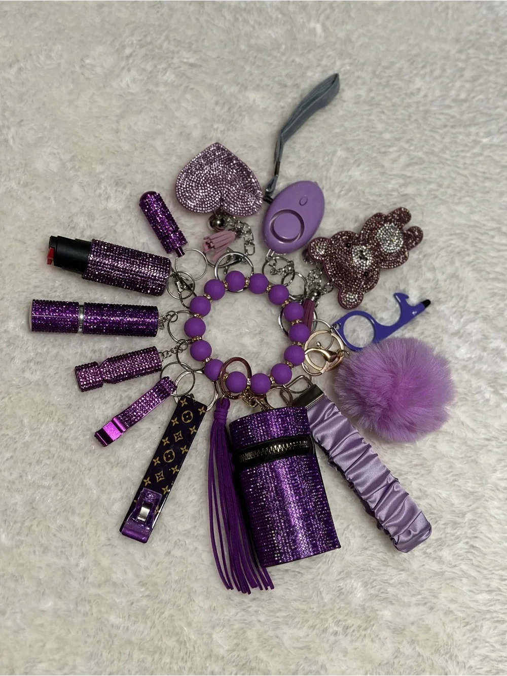 Bling Bear 14 pc Keychain Set Assorted Options B30